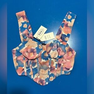 Cider Corset Crop Top. Size XS. NWT